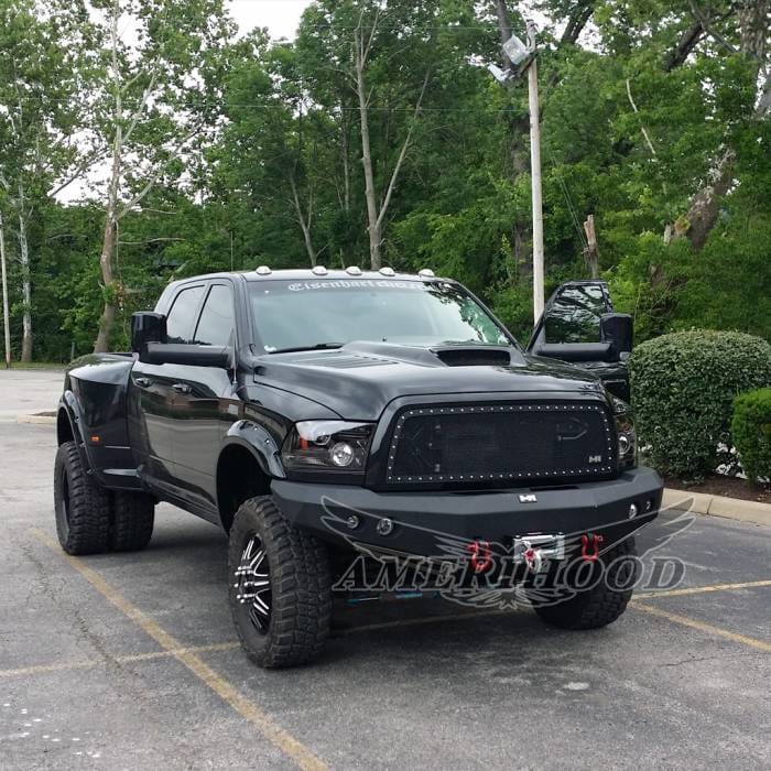 Dodge Ram 3500 SSK-Style AmeriHood Heat Extracting Hood DR10AHSSKFHW35 thumbnail 8