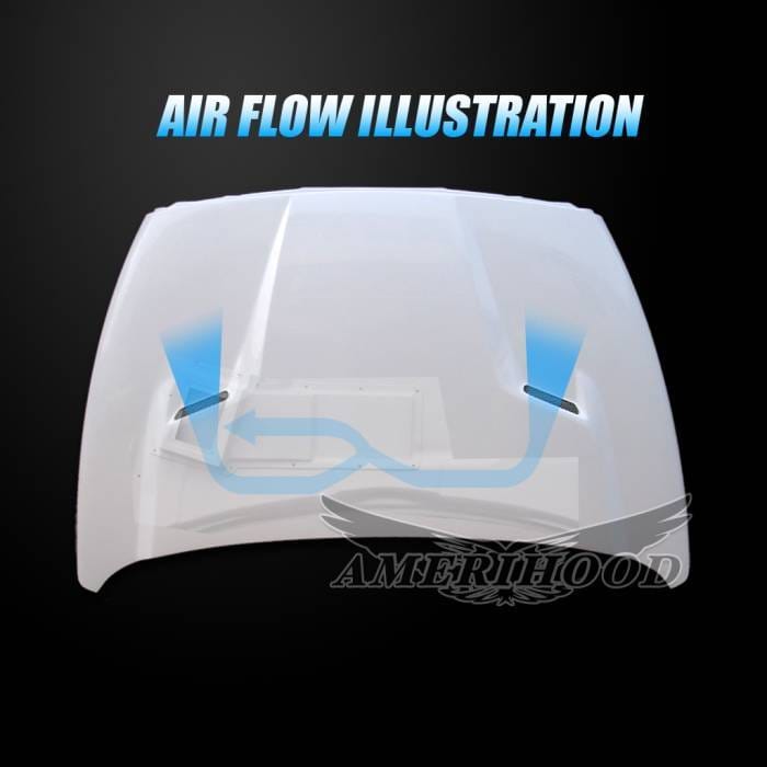 Dodge Ram 1500 SRT AmeriHood Heat Extracting Hood DR02AHCLGFH thumbnail 6