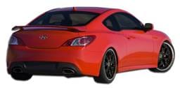 Hyundai Genesis Duraflex J-Spec Rear Add On Bumper Extensions - 2 Piece - 107754
