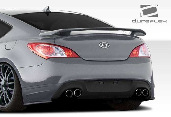 Hyundai Genesis Duraflex J-Spec Rear Add On Bumper Extensions - 2 Piece - 107754 thumbnail 2