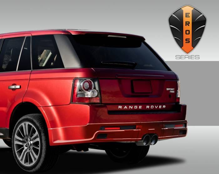 Land Rover Range Rover Duraflex Eros Version 1 Rear Lip Under Spoiler Air Dam - Center Exhaust - 3 Piece - 108992 thumbnail 2