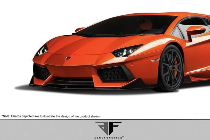 Lamborghini Aventador Aero Function 2pcs Front Bumper Lip Body Kit 113744 thumbnail 2