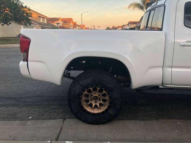 Toyota Tacoma 4.5" Flare 2" Rise Body Kit- Bedside Fenders AFC 157 thumbnail 5