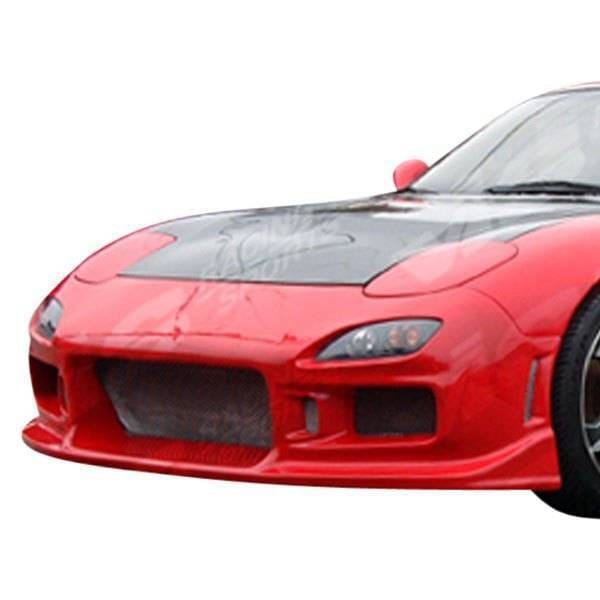 Mazda RX-7 VIS Racing OEM Black Carbon Fiber Hood - 93MZRX72DOE-010C