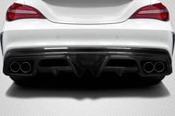 Mercedes CLA Burnout Carbon Fiber Rear Bumper Diffuser Body Kit 117817