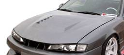 Nissan 240SX Duraflex D-1 Hood - 1 Piece - 104240