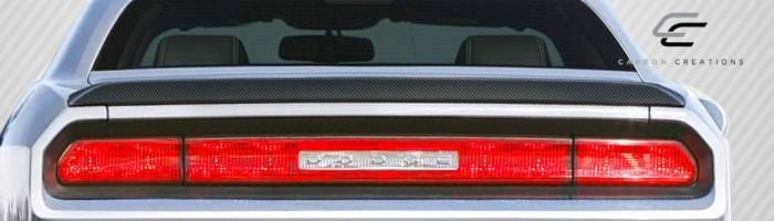 Dodge Challenger Carbon Creations SRT Look Wing Trunk Lid Spoiler - 1 Piece - 105787 thumbnail 2
