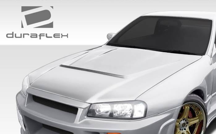 Nissan Skyline Duraflex R324 Conversion Hood - 1 Piece - 106605 thumbnail 2