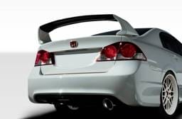 Honda Civic 4DR Duraflex JDM Type R Conversion Rear Bumper Cover - 2 Piece - 107738