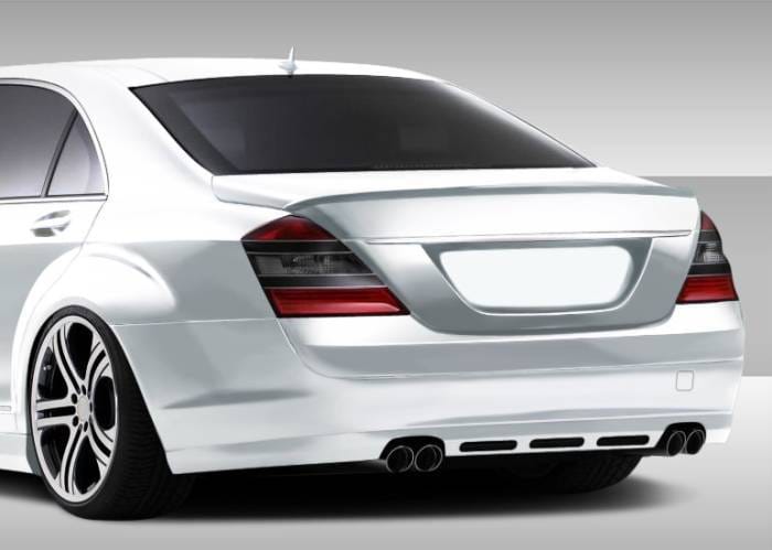 Mercedes-Benz S Class Duraflex Eros Version 1 Rear Lip Under Spoiler Air Dam - 1 Piece - 107791