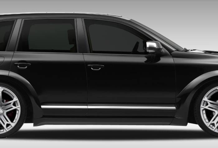 Porsche Cayenne Duraflex Eros Version 1 Wide Body Side Skirts Rocker Panels - 2 Piece - 108271