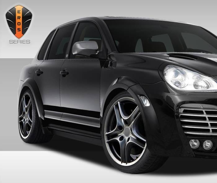 Porsche Cayenne Duraflex Eros Version 1 Wide Body Side Skirts Rocker Panels - 2 Piece - 108271 thumbnail 2