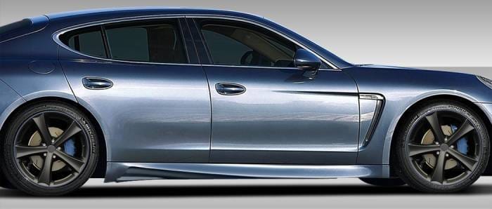 Porsche Panamera Duraflex Eros Version 3 Side Skirts Rocker Panels - 2 Piece - 108283