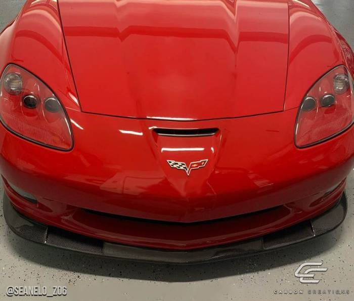 Chevrolet Corvette Carbon Creations GT500 Front Lip Under Spoiler Air Dam - 1 Piece - 108407 thumbnail 2
