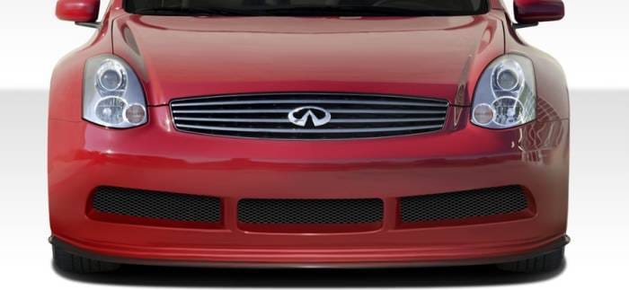 Infiniti G35 2DR Duraflex GT500 Wide Body Front Under Spoiler Air Dam Lip Splitter - 1 Piece - 108504