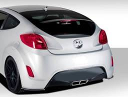 Hyundai Veloster Duraflex GT Racing Rear Splitters - 2 Piece - 108833