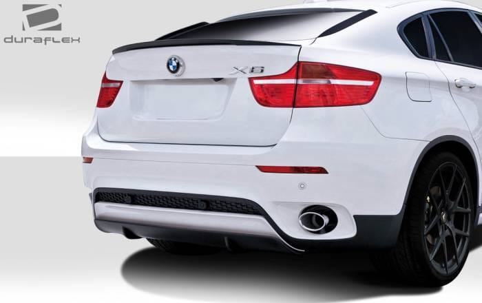 BMW X6 Duraflex M Performance Look Rear Diffuser Lip Under Air Dam Spoiler - 1 Piece - 109528 thumbnail 2