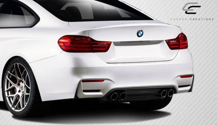BMW 4 Series M4 Look DriTech Carbon Fiber Rear Bumper Lip Body Kit 113174 thumbnail 2