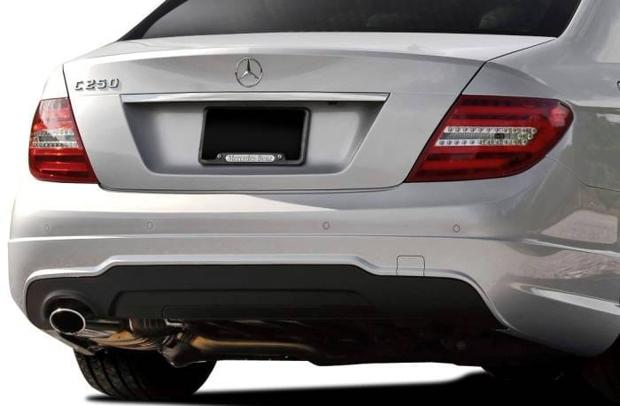 Mercedes C250 w/ PDC C63 V2 Look Vaero Rear Body Kit Bumper 112041