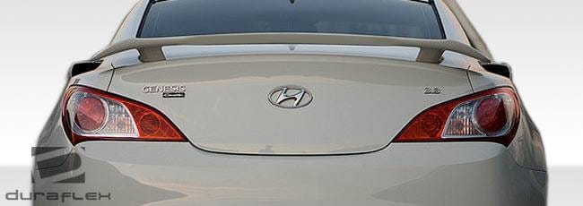 Hyundai Genesis Duraflex Track Look Wing Trunk Lid Spoiler - 1 Piece - 106865 thumbnail 3