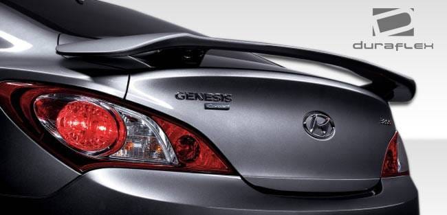 Hyundai Genesis Duraflex Track Look Wing Trunk Lid Spoiler - 1 Piece - 106865 thumbnail 4