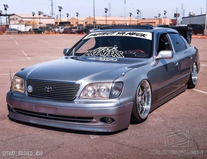 Lexus LS400 Duraflex VIP Design Front Bumper Cover - 1 Piece - 108106 thumbnail 2