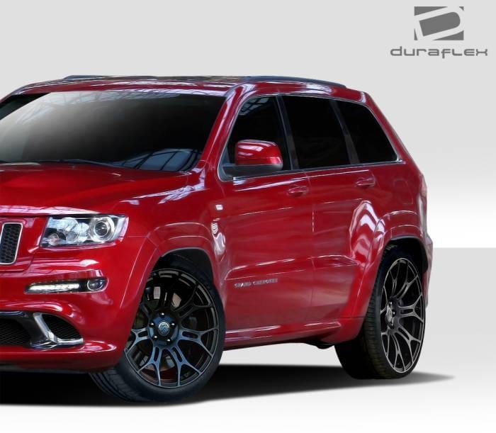 Jeep Grand Cherokee Duraflex SRT Look Side Skirt Rocker Panels - 2 Piece - 109617 thumbnail 2