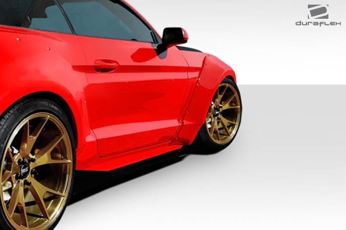 Ford Mustang Duraflex Grid Wide Body Front Fender Flares - 4 Piece - 112566 thumbnail 2