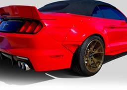 Ford Mustang Duraflex Grid Wide Body Rear Fender Flares - 4 Piece - 112567