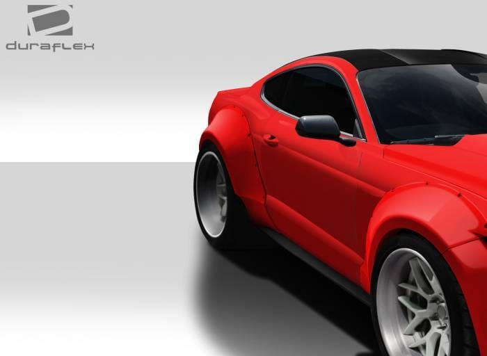 Ford Mustang Duraflex Grid Wide Body Rear Fender Flares - 4 Piece - 112567 thumbnail 9