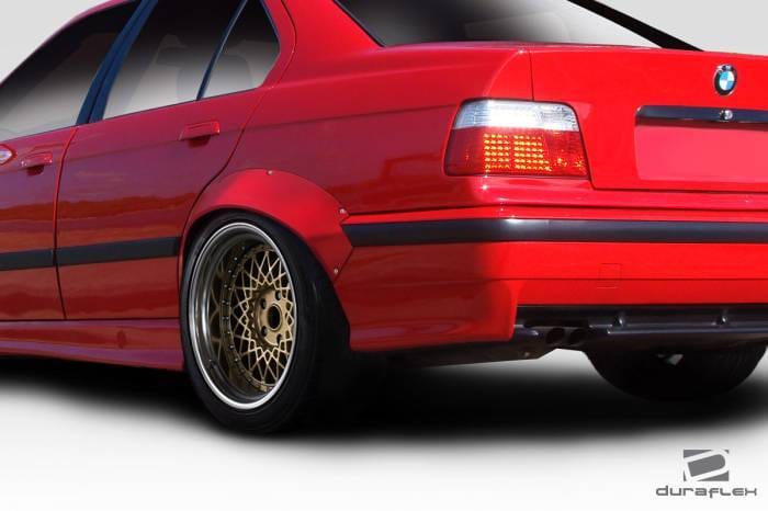 BMW 3 Series RBS Duraflex Rear Fender Flares 113677 thumbnail 2