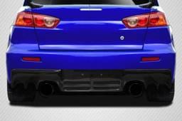 Mitsubishi Lancer OEM Look Carbon Fiber Rear Bumper Lip Body Kit 114414