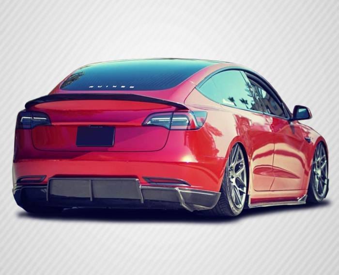 Tesla Model 3 GT Concept Carbon Fiber Rear Bumper Diffuser Body Kit 115468 thumbnail 3