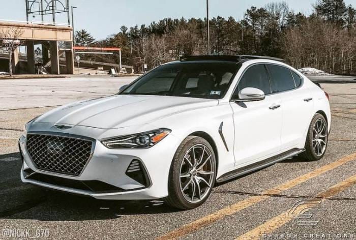 Genesis G70 MSR Carbon Fiber Creations Side Skirts Body Kit 116270 thumbnail 4