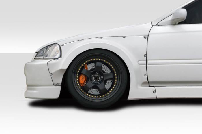 Honda Civic HB MMR Duraflex Front Fender Flares 116512