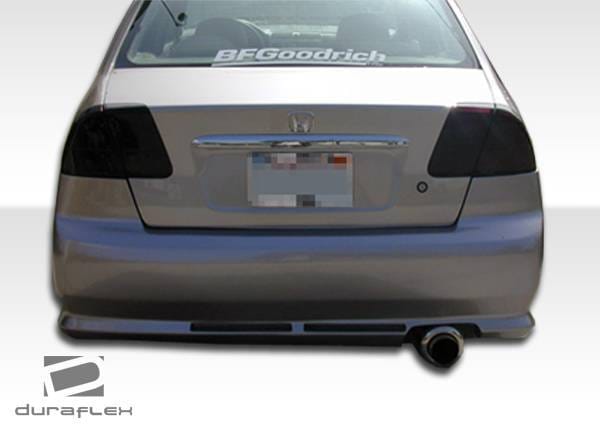 Honda Civic 4DR Duraflex R34 Rear Bumper Cover - 1 Piece - 100245 thumbnail 2