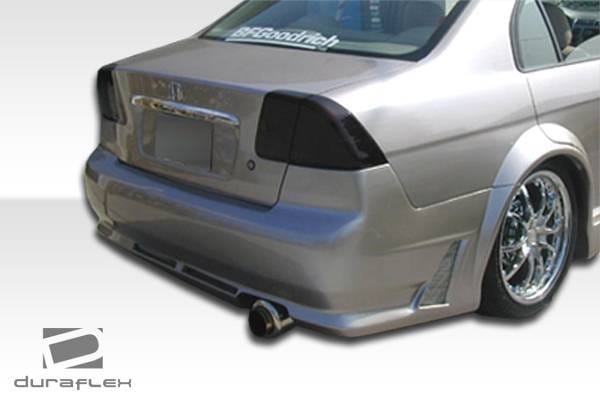 Honda Civic 4DR Duraflex R34 Rear Bumper Cover - 1 Piece - 100245 thumbnail 3