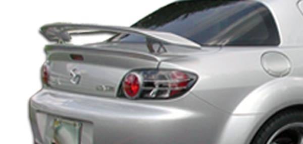 Mazda RX-8 Duraflex M-1 Speed Wing Trunk Lid Spoiler - 3 Piece - 100585