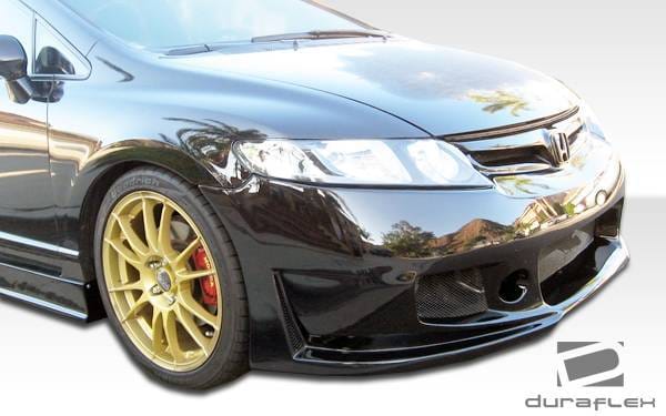 Honda Civic 4DR Duraflex B-2 Front Bumper Cover - 1 Piece - 103518 thumbnail 5