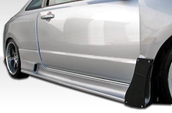 Honda Civic 2DR Duraflex GT500 Wide Body Side Skirts Rocker Panels - 2 Piece - 105689