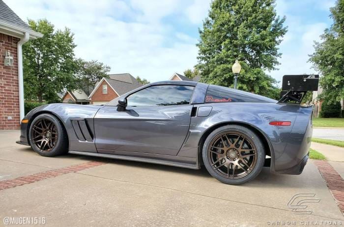 Chevrolet Corvette Carbon Creations GT500 Side Skirt Splitters - 2 Piece - 108409 thumbnail 3