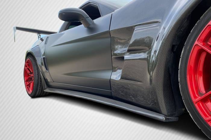 Chevrolet Corvette Carbon Creations GT500 Side Skirt Splitters - 2 Piece - 108409 thumbnail 5