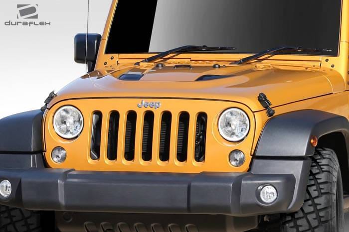 Jeep Wrangler Duraflex Power Dome Hood - 1 Piece - 109692 thumbnail 2