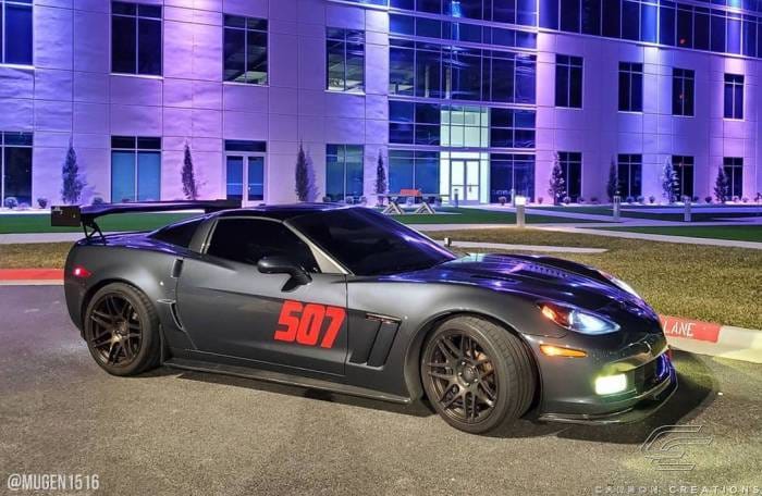 Chevrolet Corvette Carbon Creations GT500 Side Skirt Splitters - 2 Piece - 108409 thumbnail 2