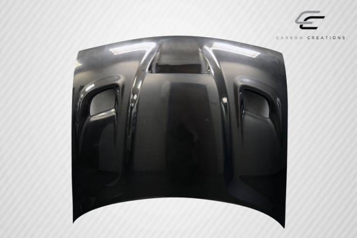 Dodge Challenger Carbon Creations Hellcat Look Hood - 1 Piece - 112475 thumbnail 3