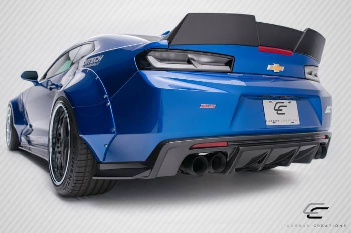 Chevrolet Camaro Grid Carbon Creations Rear Bumper Lip Body Kit 113050 thumbnail 2