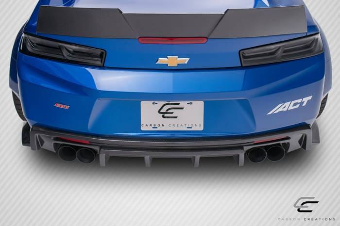 Chevrolet Camaro Grid Carbon Creations Rear Bumper Lip Body Kit 113050 thumbnail 3