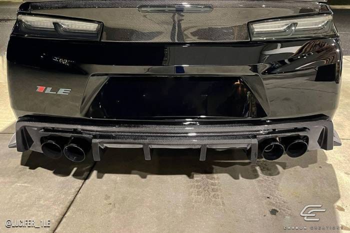 Chevrolet Camaro Grid Carbon Creations Rear Bumper Lip Body Kit 113050 thumbnail 5