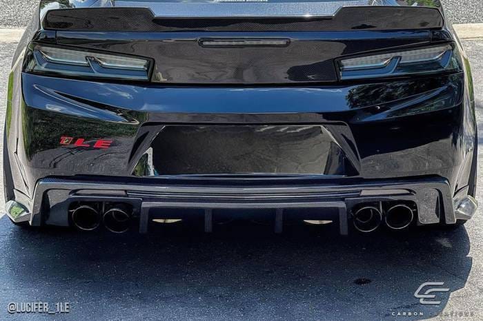 Chevrolet Camaro Grid Carbon Creations Rear Bumper Lip Body Kit 113050 thumbnail 6
