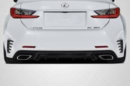 Lexus RC SBZ Carbon Fiber Rear Bumper Lip Diffuser Body Kit 117006